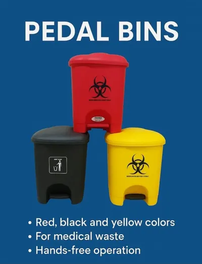 Biohazard Waste Bin 30L with Pedal