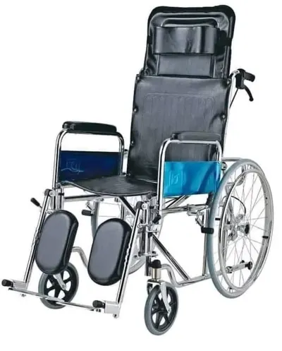 Reclining Wheelchair with Adjustable Backrest