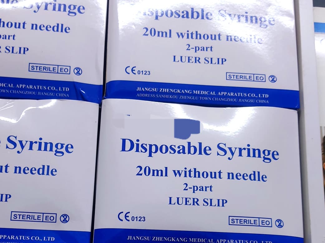 Syringes 20cc Without Needle, Pack of 50