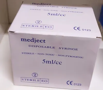 Syringes 5cc Without Needle, Pack of 100